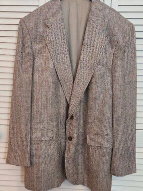 Men's Silk Tweed Sport Coat - Size 44L